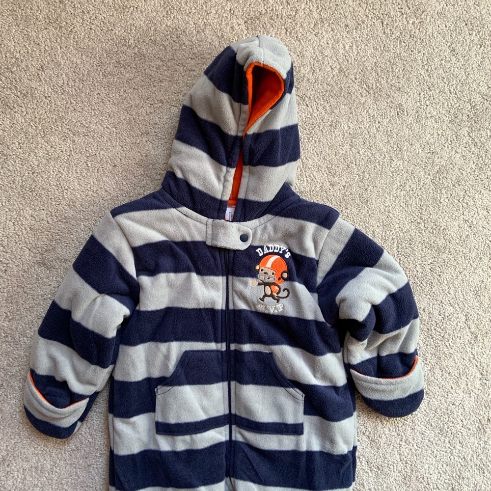 Carter’s Infant Boys Hooded Bunting Sports 9 month - Picture 2 of 4